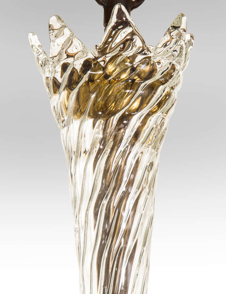 Modern Venini: A Large and Important Cordonato Glass Chandelier
