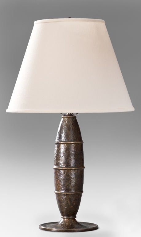 A Pair of Danish Patinated Bronze Lamps by Evan Jensen 3