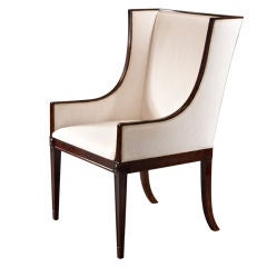 A Swedish Grace Period Birch Wing-Back Chair by Ragnar Östberg