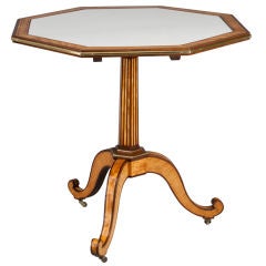 A Louis XVI Brass Mounted Citronnier and Amaranth Table