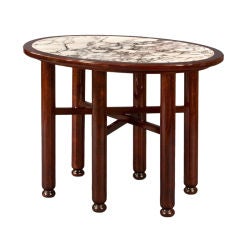 A Rare Oval Table by Adolf Loos