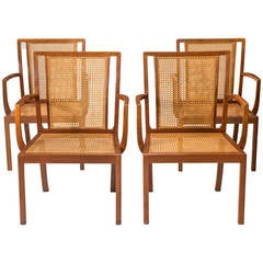 Rud, Rasmussen, a Rare Set of Four Danish Mahogany Armchairs 2