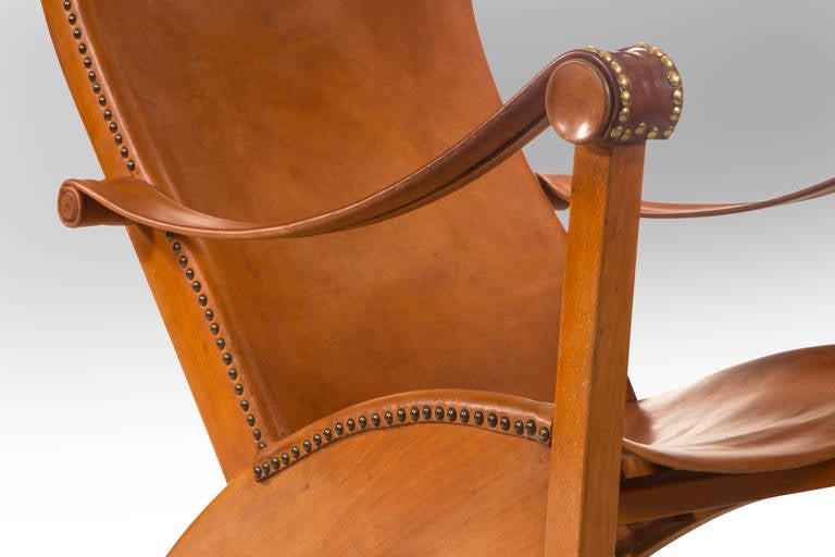 Mogens Voltelen for Niels Vodder: A Pair of Leather and Beech Copenhagen Chairs 2