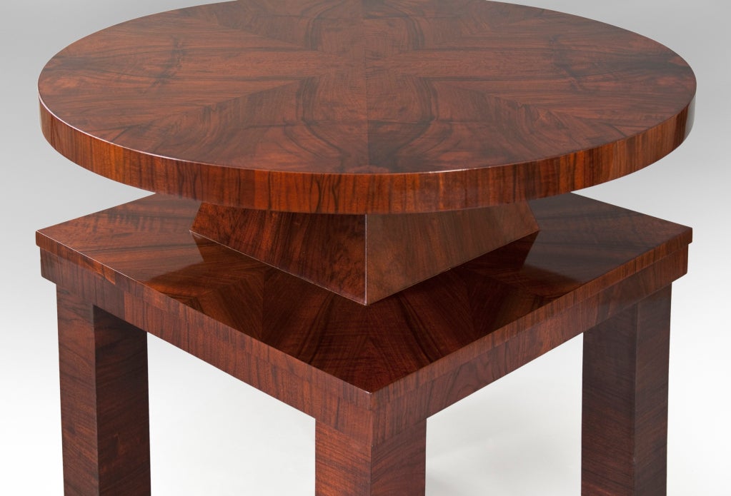 An Unusual German Art Deco Walnut Table 1