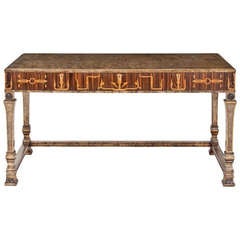 Carl Malmsten, A Satin Birch and Rosewood Writing Table / Desk