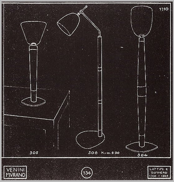 Mid-20th Century Tomaso Buzzi for Venini: A Rare Laguna Glass Lamp For Sale