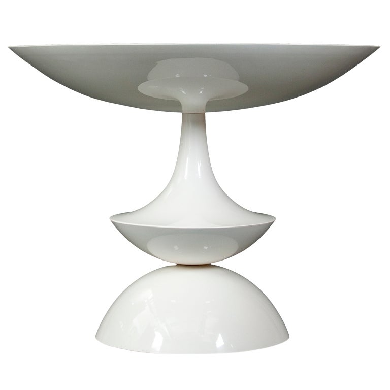 A Rare White Lacquered Fiberglass Table by Nanna Ditzel