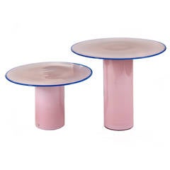Vistosi: A Rare Set of Two Murano Glass Tables