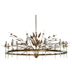 A Magnificent 12 Light Chandelier by Paavo Tynell
