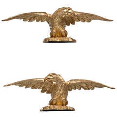 Carved Gilt Eagles