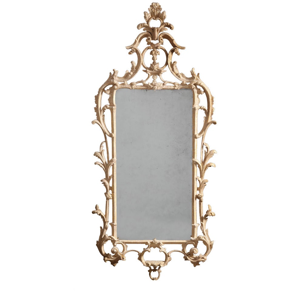 A Fine Rococo Giltwood Mirror For Sale