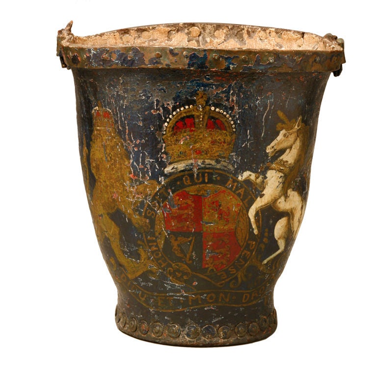 A Fine Late 18th Century Fire Bucket For Sale