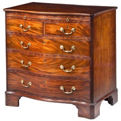 A George III Serpentine Front Mahogany Chest