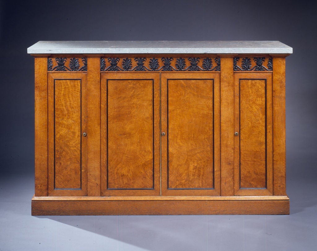 A Pair of Regency Pollard Oak Cabinets