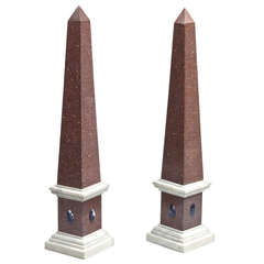 Pair of Large Obelisks