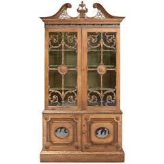 Antique Bookcase in the Manner of Robert Adam