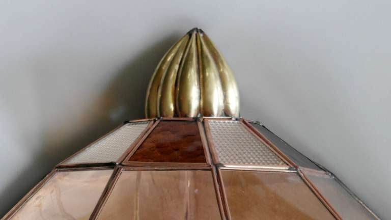 Late 20th Century Large Vintage Mexican Copper Wall Sconce