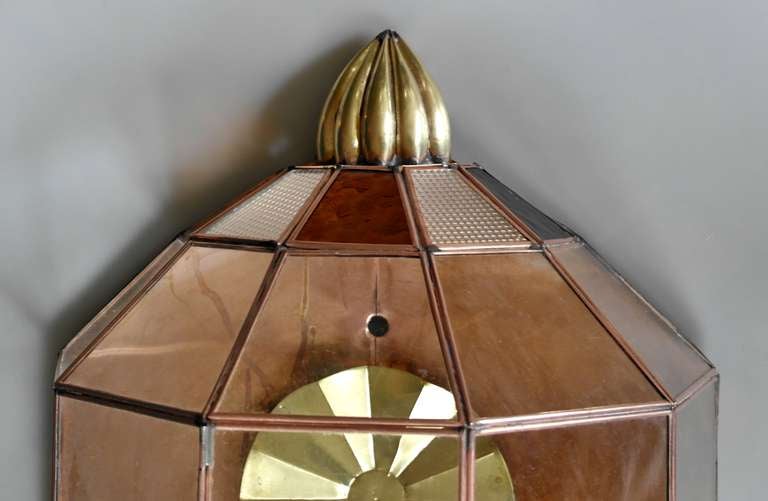 Large Vintage Mexican Copper Wall Sconce 2