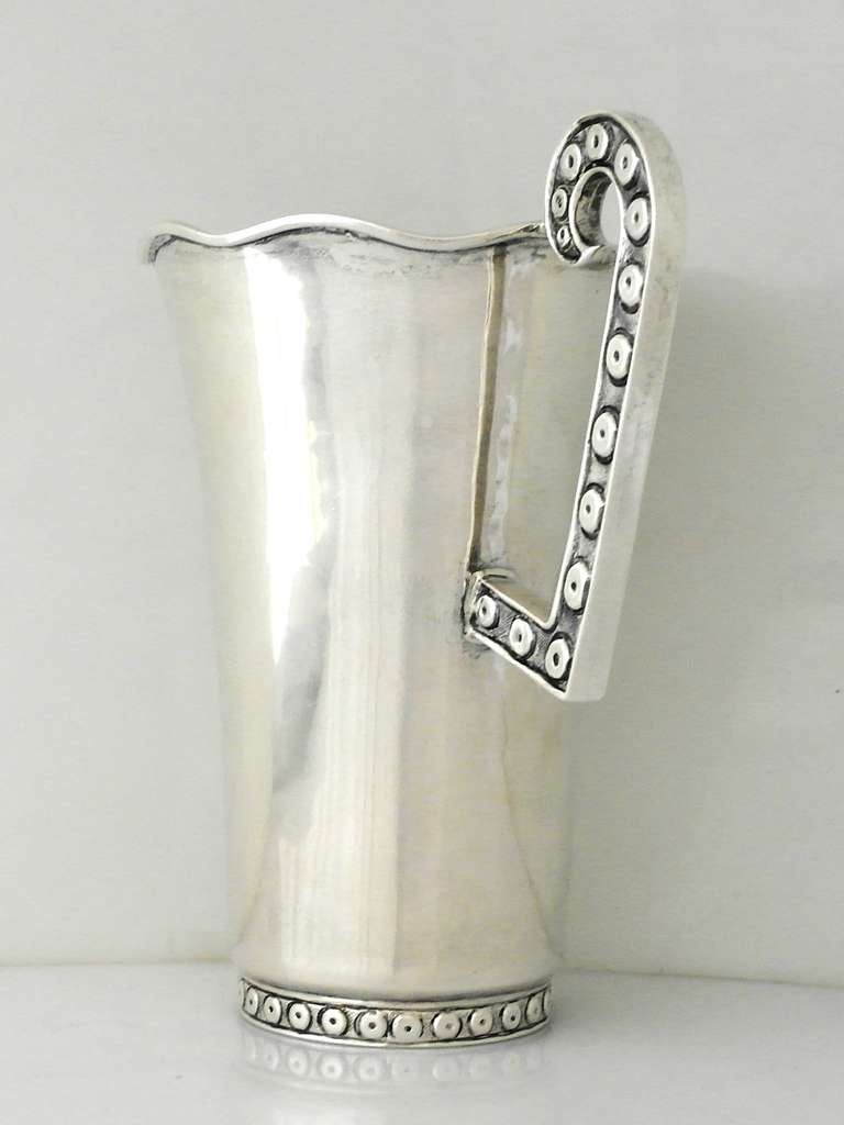 Tane Mexico Sterling Silver Pitcher In Excellent Condition In New York, NY