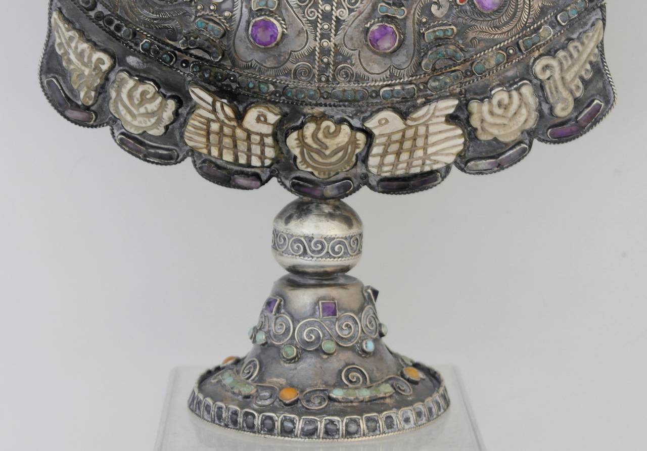 Mid-20th Century Scarce Matl Taxco Sterling Silver Religious Centerpiece