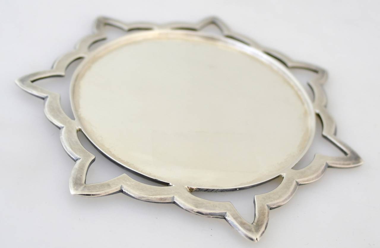 American Henry Petzal Sterling Silver Wine Coaster