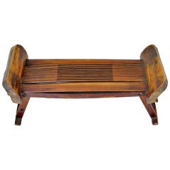 19th Century Chinese Traveling Bamboo Pillow