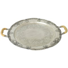 Rare Gorham Athenic Sterling Silver Serving Tray Art Nouveau 1903 Superb
