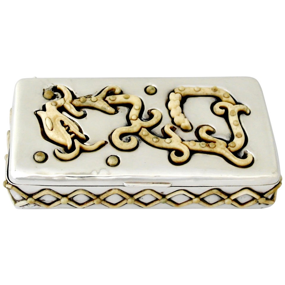 Salvador Teran Sterling Silver Box, 1960, Rare For Sale