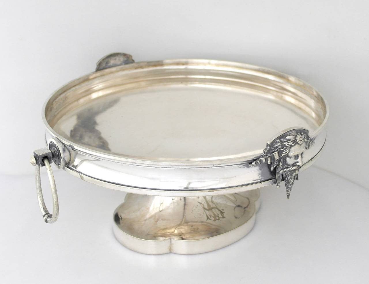 Monumental Gorham Silver Centerpiece with Loop Handles 1871 For Sale 1