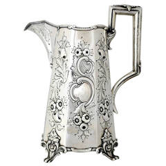 Superb R & W Wilson Coin Silver Serving Pitcher