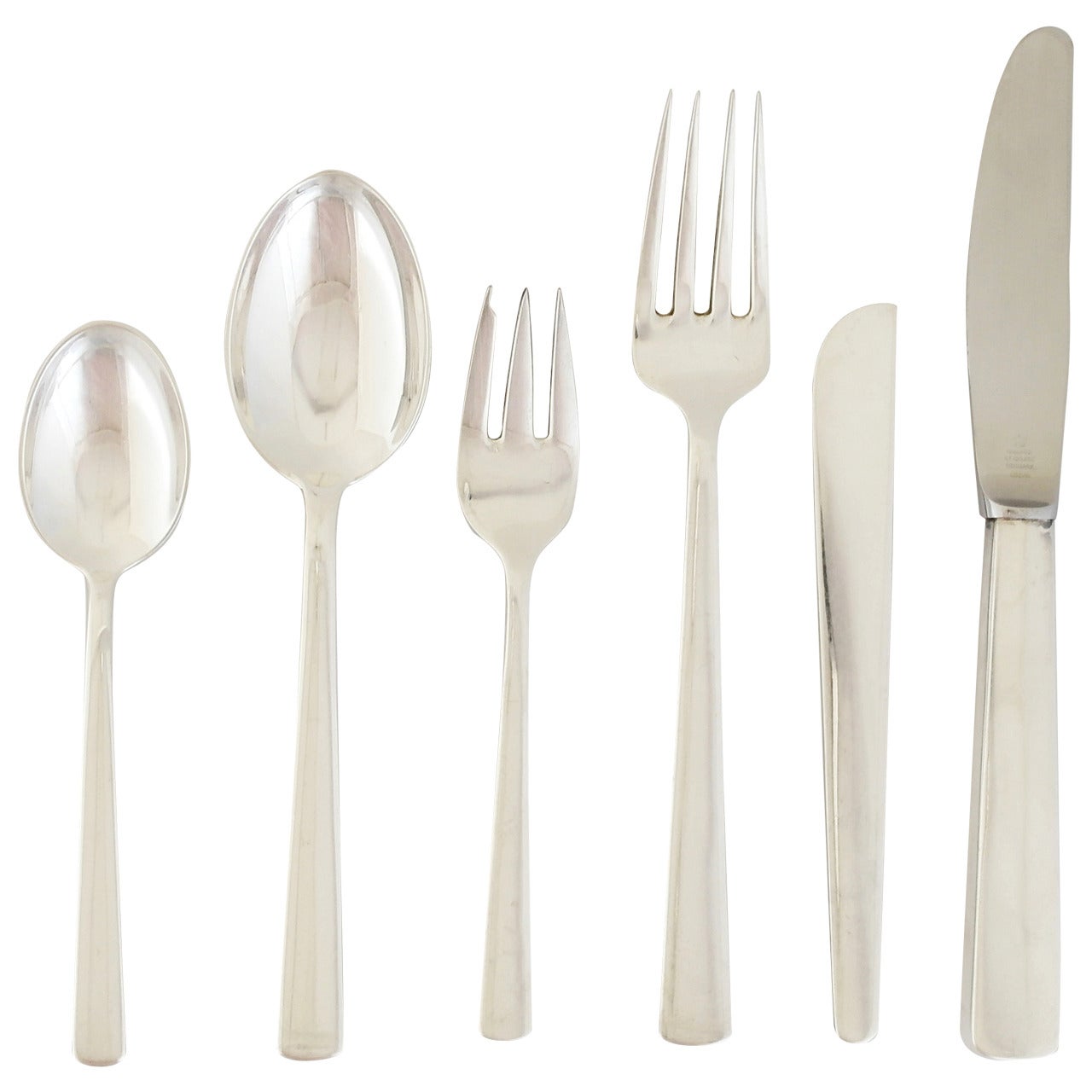 Codan Sterling Silver Modern Flatware Set for Eight