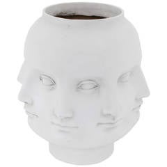Modernist Vase with Perpetual Faces