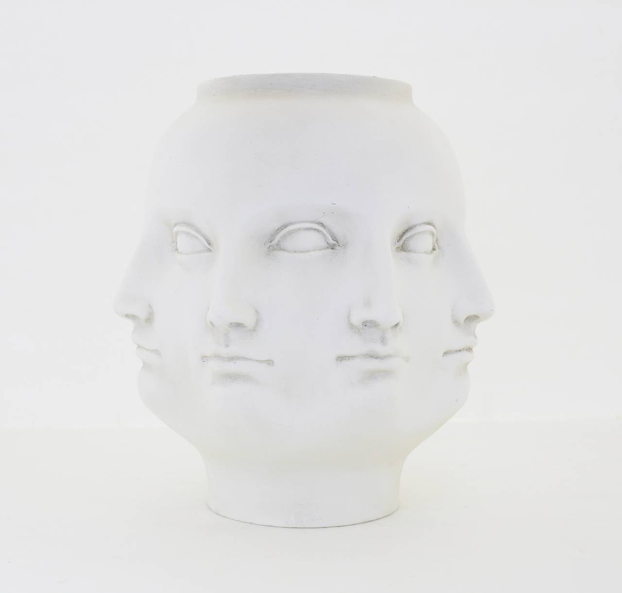 Contemporary Modernist Vase with Perpetual Faces For Sale