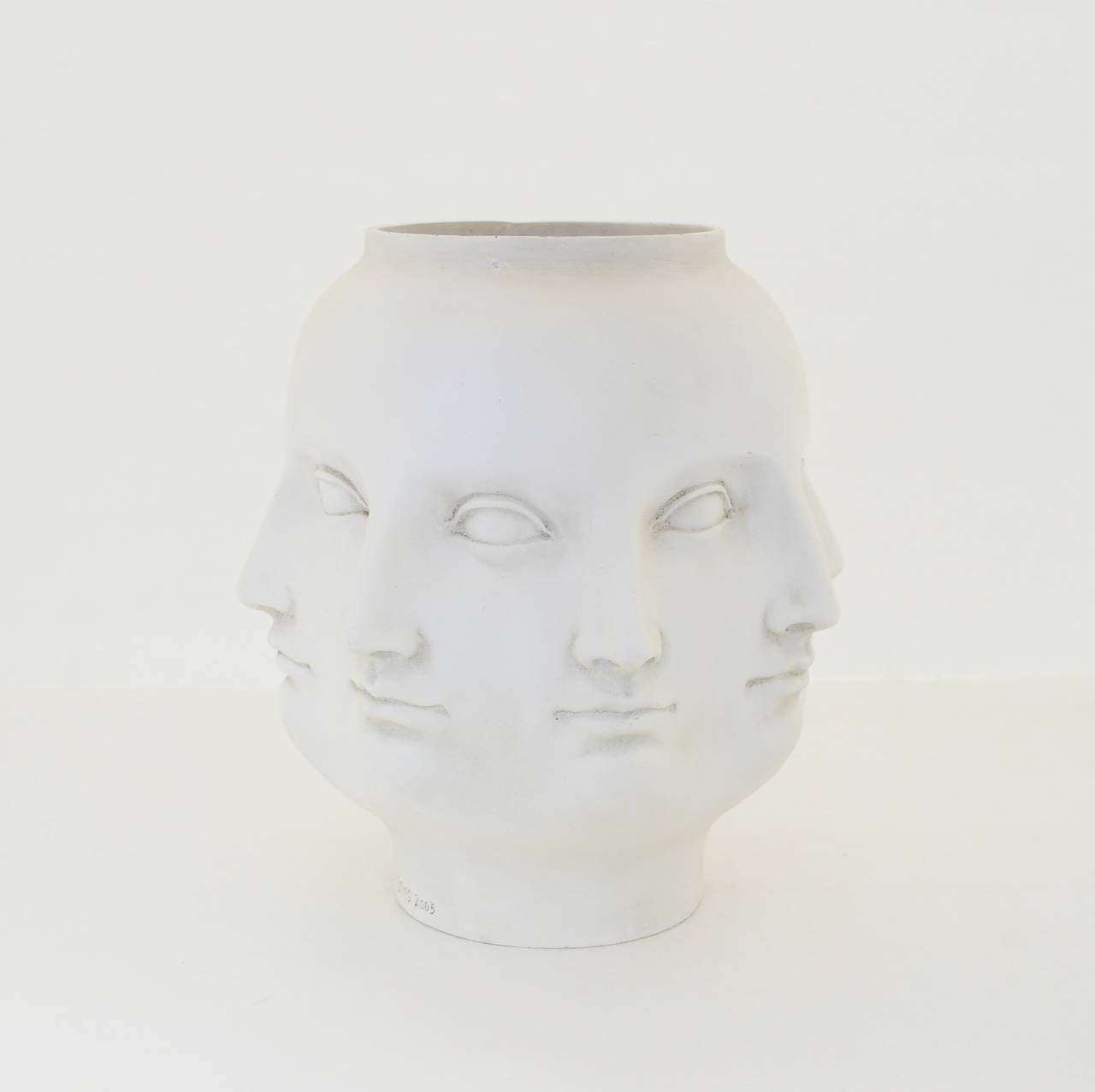 American Modernist Vase with Perpetual Faces For Sale
