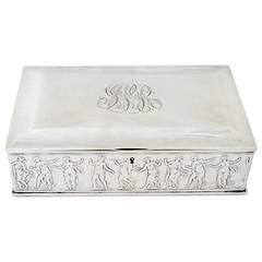 Large Gorham Sterling Silver Grecian Box