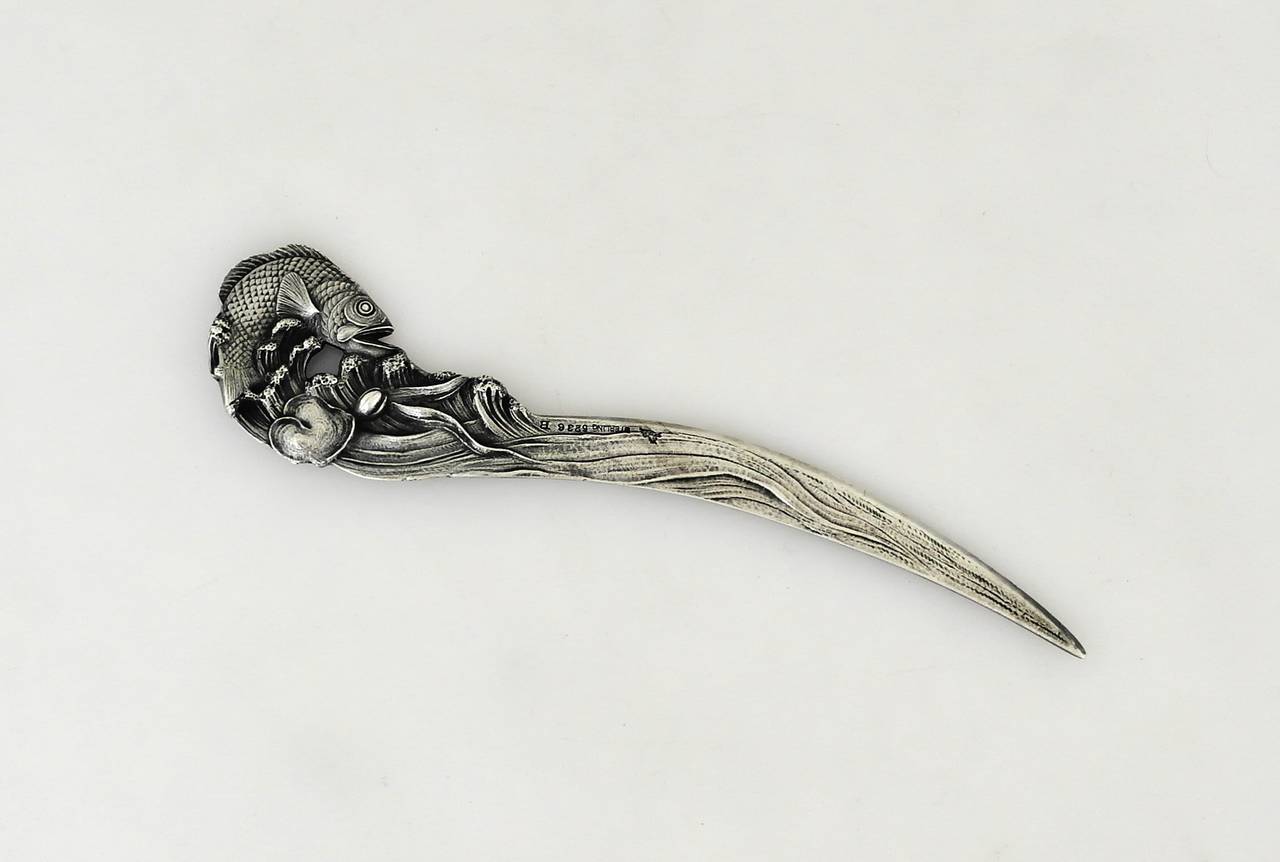 American Mauser Art Nouveau Sterling Silver Letter Opener