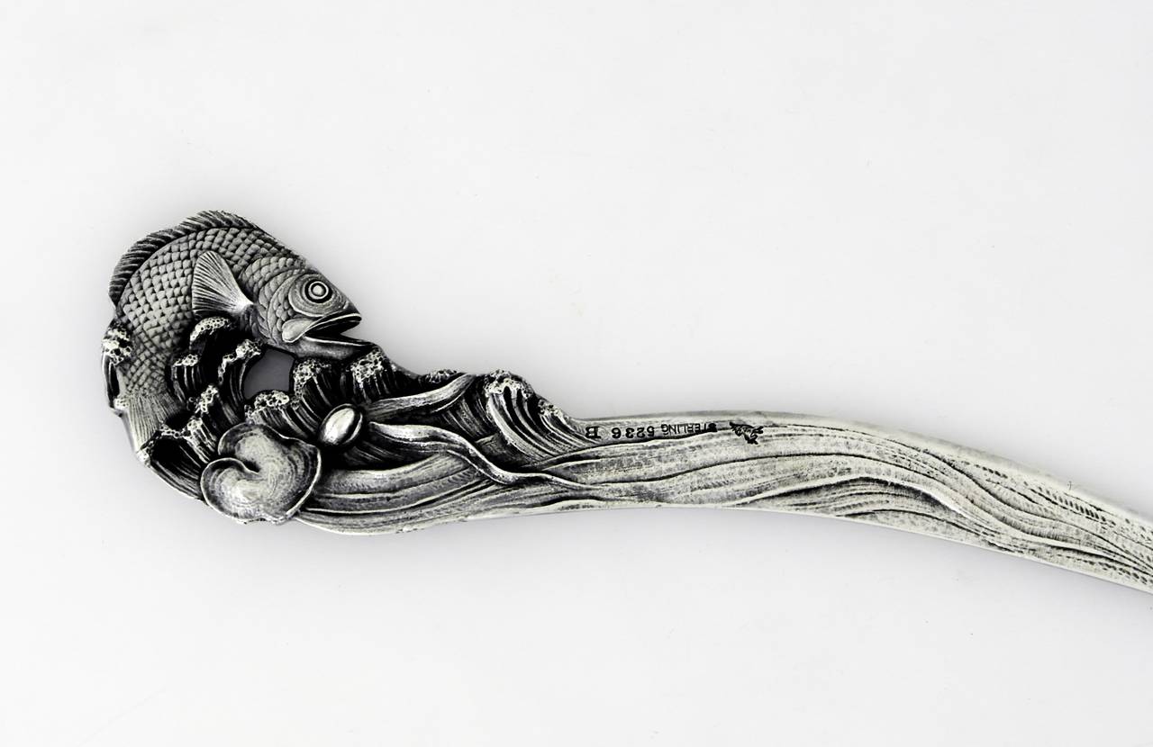 Mauser Art Nouveau Sterling Silver Letter Opener In Excellent Condition In New York, NY