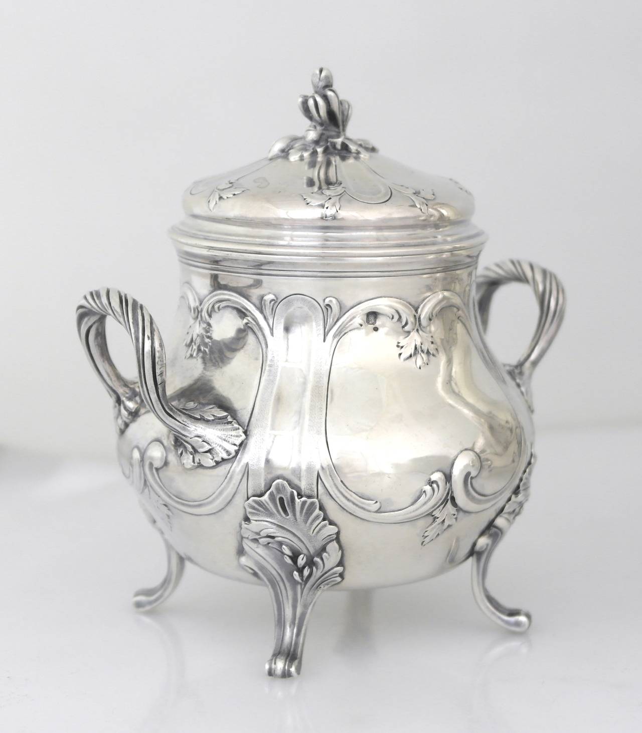 French Emile Puiforcat .950 Silver Rococo Tea Service