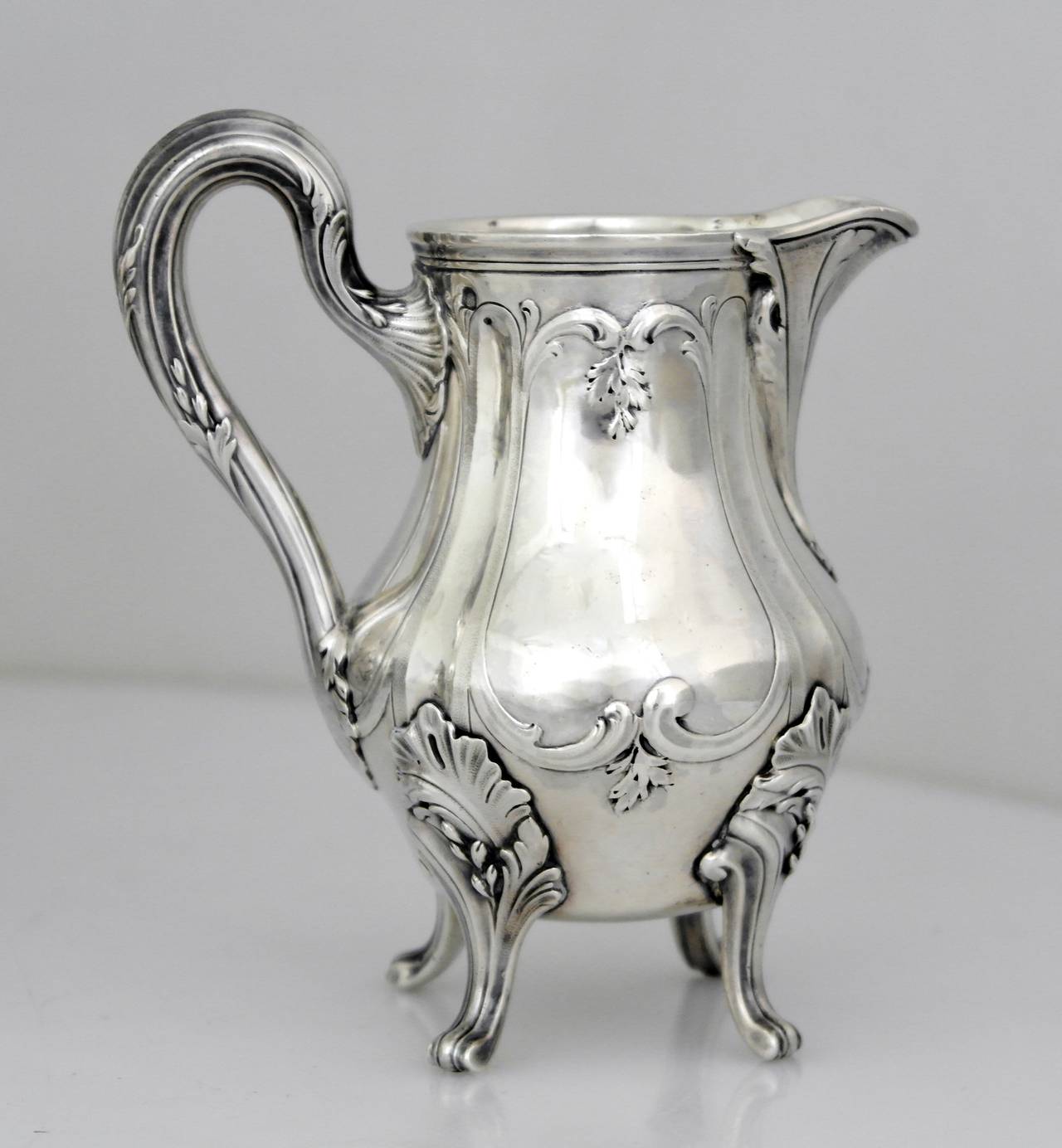 Emile Puiforcat .950 Silver Rococo Tea Service In Excellent Condition In New York, NY