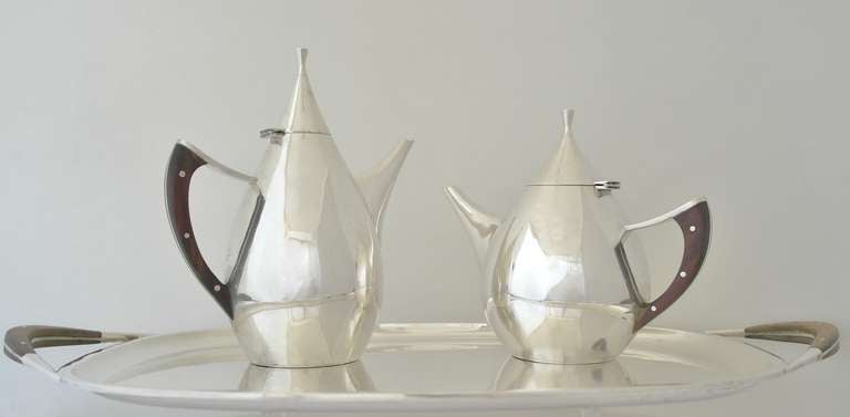 Mexican Codan Taxco Sterling Silver Coffee & Tea Service
