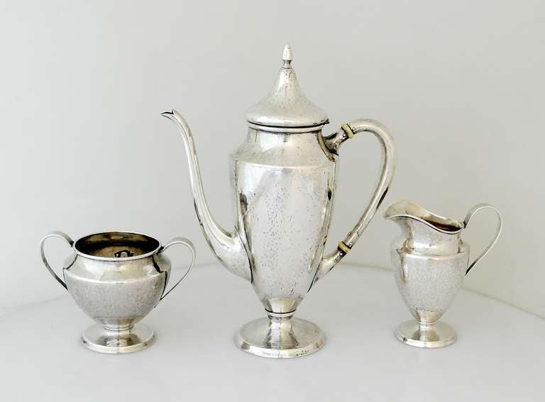 Clemens Friedell Arts & Crafts Sterling Silver Tea Set 1928 2