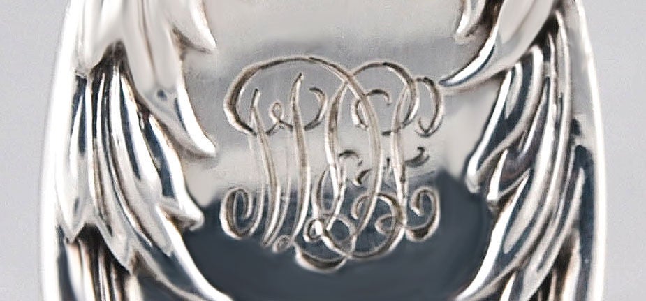Tiffany Sterling Silver Chrysanthemum Saratoga Chips