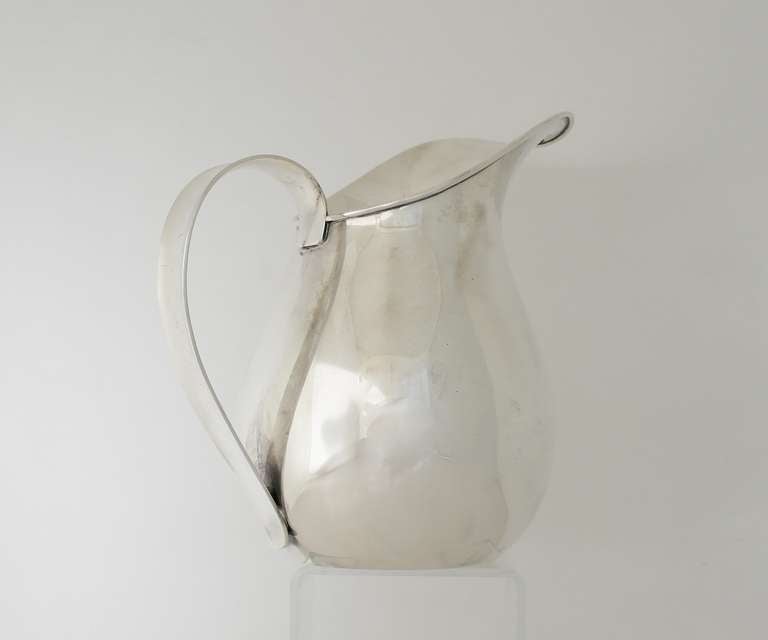 Allan Adler Sterling Silver Moderne Pitcher In Excellent Condition In New York, NY