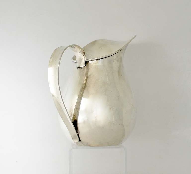 Allan Adler Sterling Silver Moderne Pitcher 1