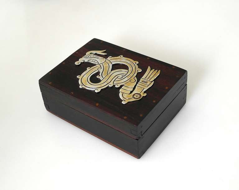 Mid-20th Century William Spratling 1940 Sterling Silver & Rosewood Box