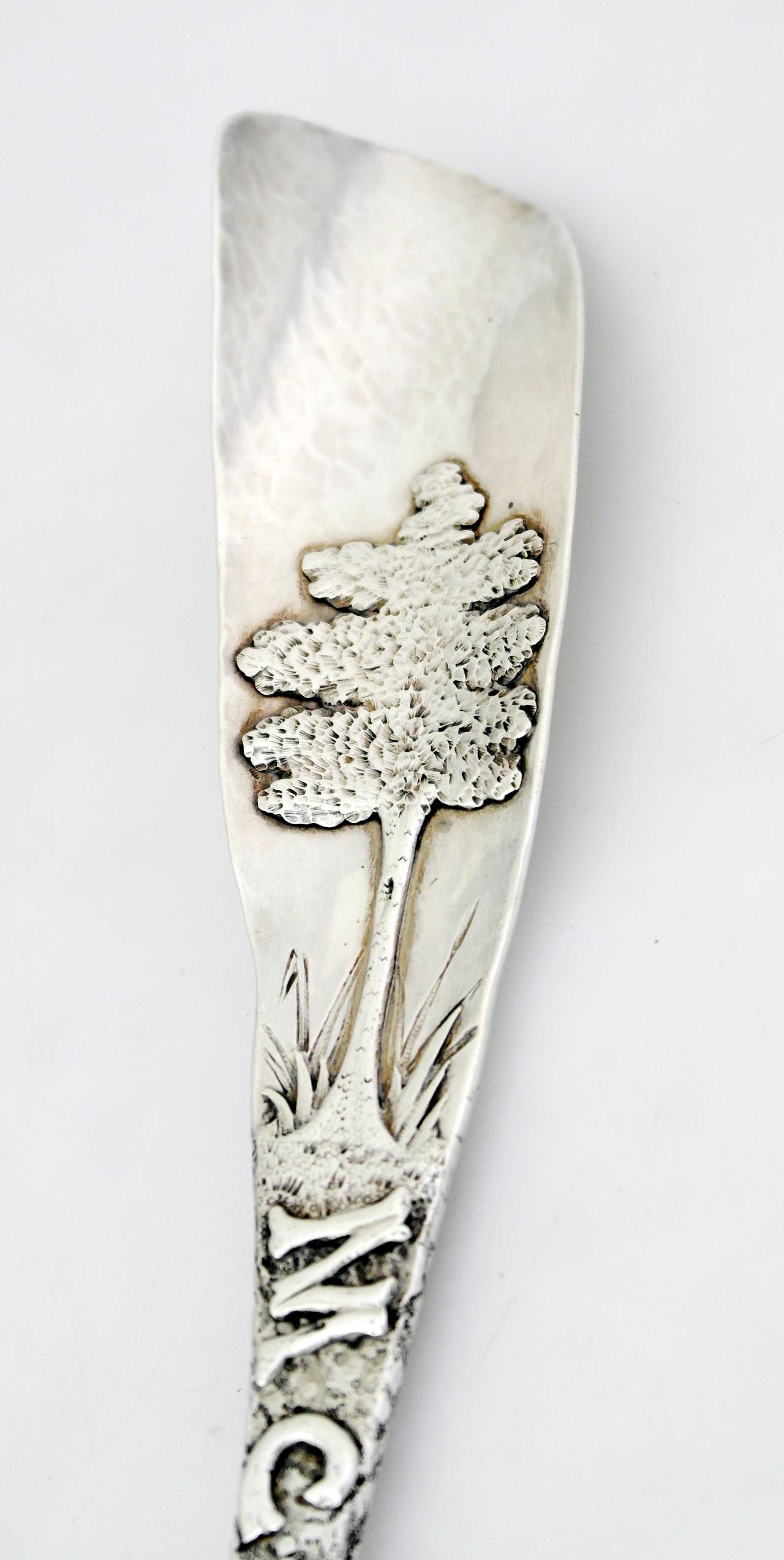 American INCREDIBLE, MONUMENTAL SHOEHORN by Shiebler Sterling Silver 1890 For Sale