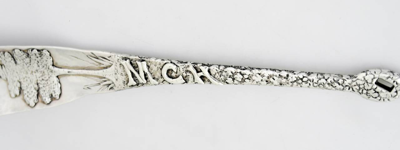 Early 20th Century INCREDIBLE, MONUMENTAL SHOEHORN by Shiebler Sterling Silver 1890 For Sale