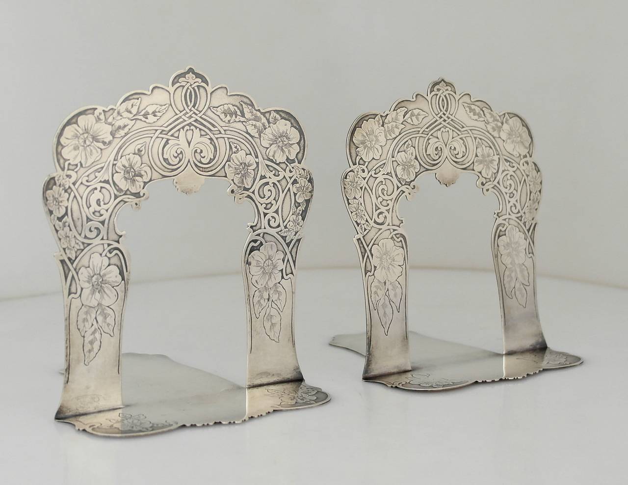 American Museum Quality Tiffany & Co. Sterling Silver Pair of Bookends, 1905