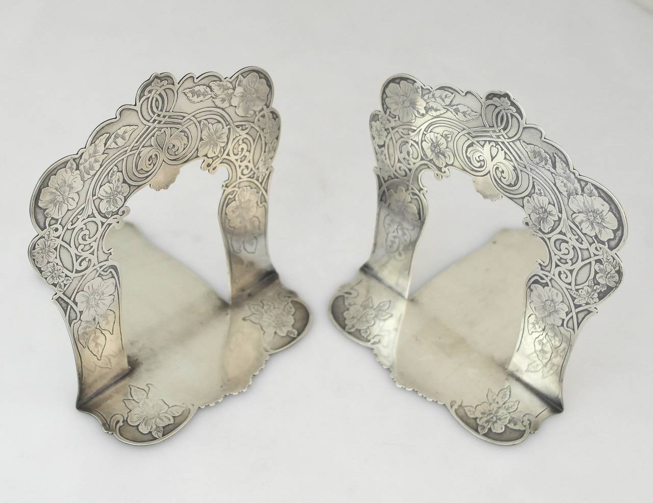 Early 20th Century Museum Quality Tiffany & Co. Sterling Silver Pair of Bookends, 1905