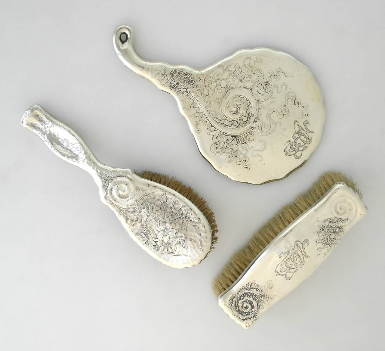 Rare Whiting Sterling Silver Grooming Dresser Set 1888 5